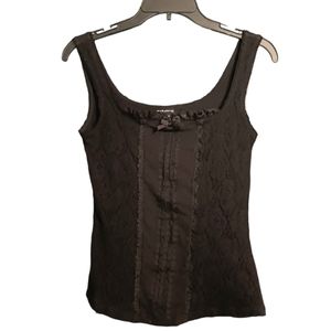 FANC Black Lace Tank Top Size Medium